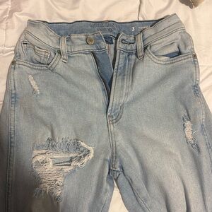 curvy high rise mom jeans